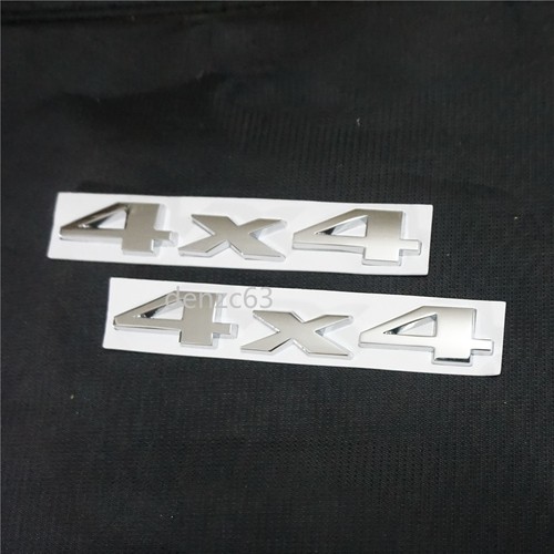 Chrome 4x4 silver metal - 2x,