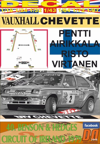 Decal vauxhall chevette - chevette, 2300