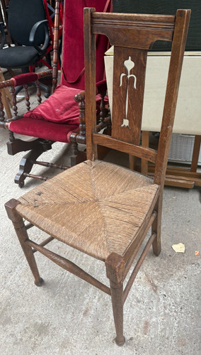 Antique wooden dining chair - wooden,