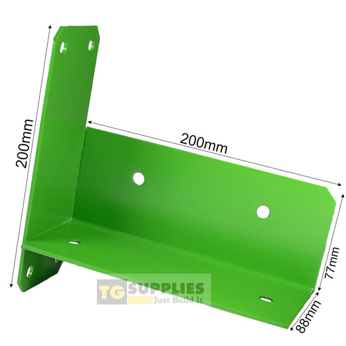 Square wooden beam wall - square, mount