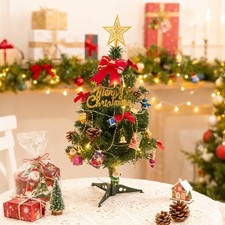 2FT Pre-Lit Christmas Tree with LED Lights Small Artificial Xmas Tree Home Decor