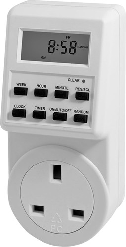 Electronic digital mains plug - mains,