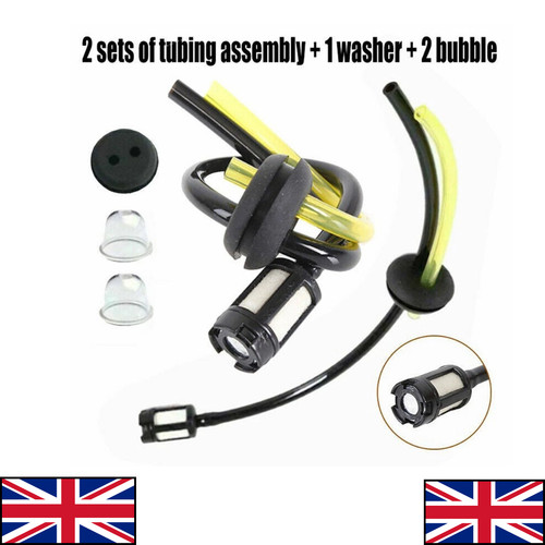 Fuel filter and hose - and,