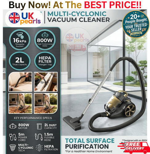 Powerful 800w cylinder vacuum - 800w,