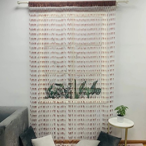Acrylic beaded chain door - acrylic,