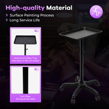 Mobile Hairdressing SPA Salon Rolling Stand Trolley Cart Beauty Instrument Tray