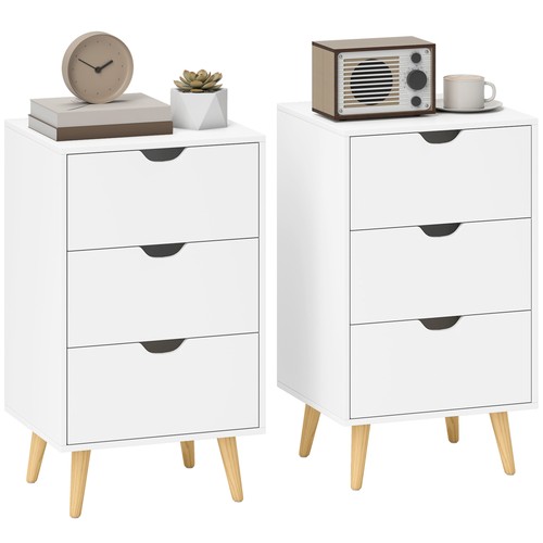Homcom bedside tables - bedside,