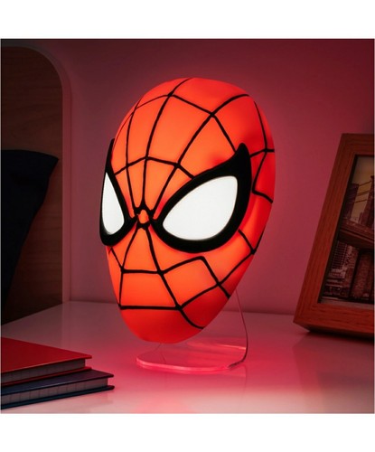 Spiderman mask light wall - wall, kids