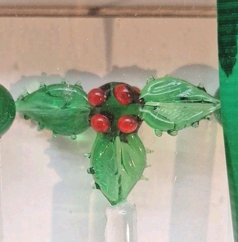 Holly berry art - holly, glass
