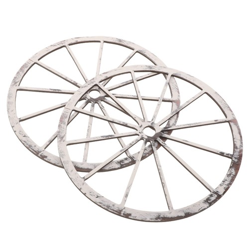 Wooden wagon wheel decor - wooden,