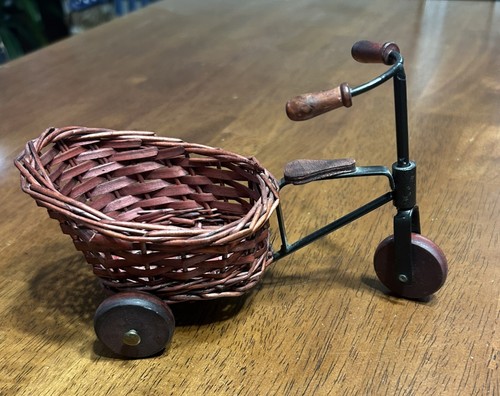 Miniature wicker tricycle - miniature,