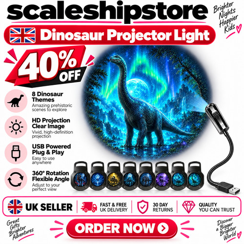 Dinosaur projection night - projection,
