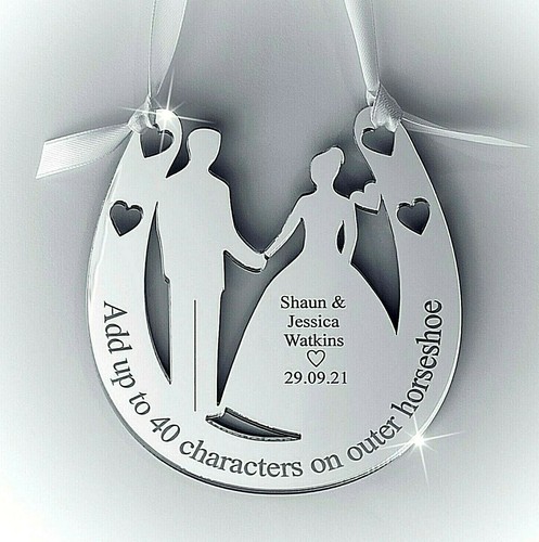 Personalised wedding horseshoe - personalised,