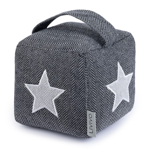 Livivo weighted door stop - stop, cube