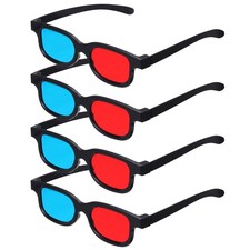 4pcs Red Blue 3D Viewing