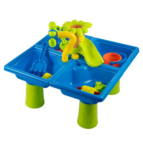 Sand and water table with - and,
