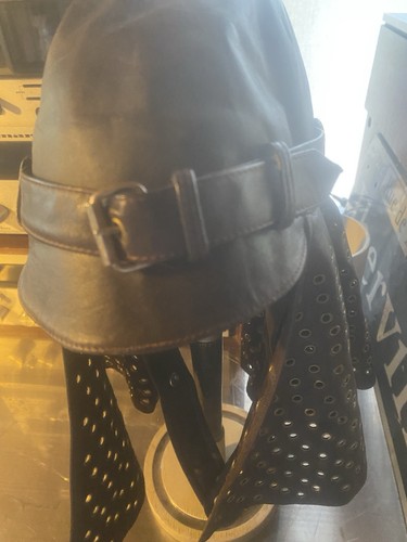 Leather bondage hat - bondage, the