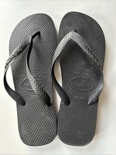 Black Havaianas Flip Flops Size 37-38 (Euro is 39/40) 