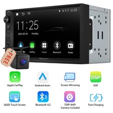 Eonon X3 In Dash 2 DIN 7" QLED Car Radio Stereo Android Auto CarPlay GPS Sat Nav