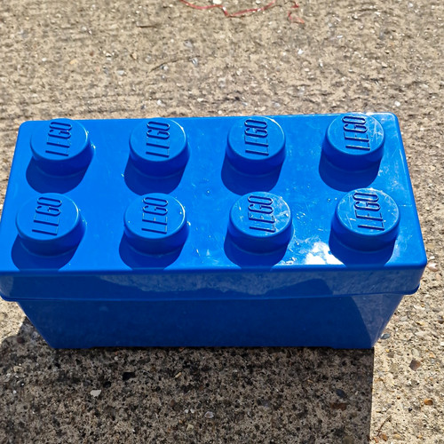 Lego blue stackable storage - lego,