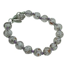 Murano Glass Bracelet Lilac
