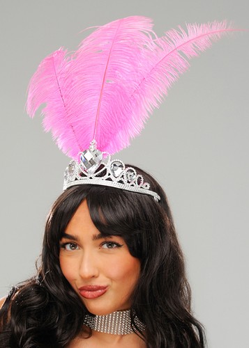 Bright pink feather showgirl - pink,
