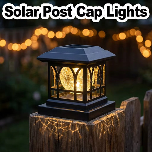 Solar post cap - cap, cracked