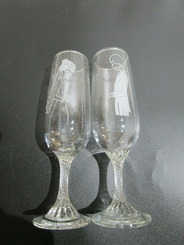 Vintage crystal glass bride - bride, &
