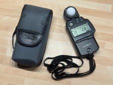 Minolta Auto Meter IV Light Meter Ambient and flash with case mint tested