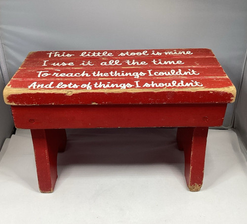 Vintage red wooden child - vintage,