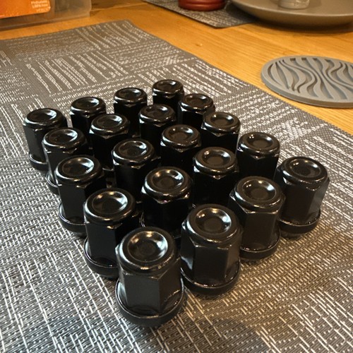 Black wheel nuts m12x1 - nuts, m12x1.25