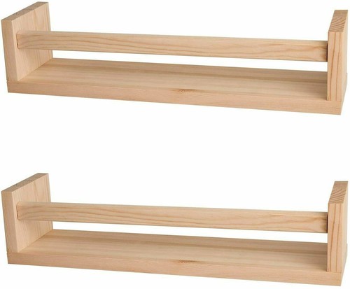 Spice rack floating wooden - rack,