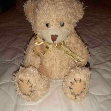 VINTAGE Rascal Bears Cream Teddy Bear Plush Soft Toy Retro Old Collectible Used