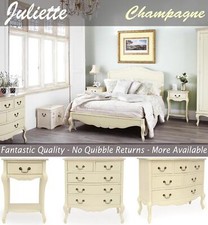  Shabby Chic Champagne Furniture, cream chest of drawers, dressing table, chests