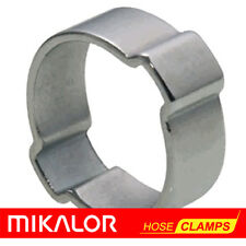 DOUBLE EAR HOSE CLIP O CLAMP MIKALOR | ZINC PLATED STEEL | x1,2,5,10,25,50,100