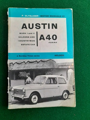 Austin a40 farina motor manual - austin,