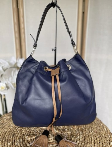 Boden navy leather - , handbag
