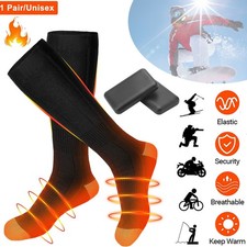 Unisex Electric Heated Socks Rechargeable Battery Power Foot Winter Warmer Socks