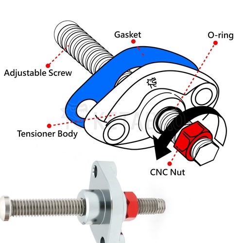 Red manual cam timing chain - manual,