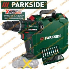 Parkside 20V Cordless Drill Driver Set - Bare Unit Without Battery & Charger
