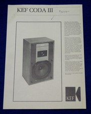 VINTAGE_ KEF CODA III