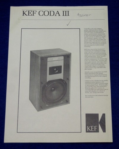 Vintage kef coda iii - vintage_,