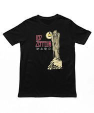 Led Zeppelin Hermit T Shirt Men Rock and Roll Music Classic Band Tee Black S-4XL