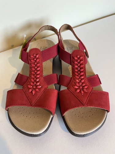 Hotter beam sandals red beaded - sandals,