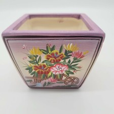 Ceramic Purple Planter With