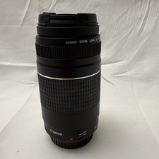 Canon EF 75-300mm f/4-5.6 III USM Telephoto Zoom Lens with Caps