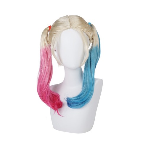 Harlequin blonde wig pink - blonde,