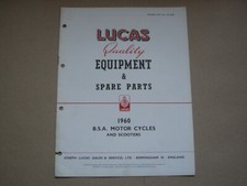 1960 BSA Motorcycle Lucas
