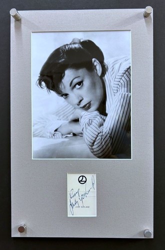Judy garland autograph 1965 - judy,
