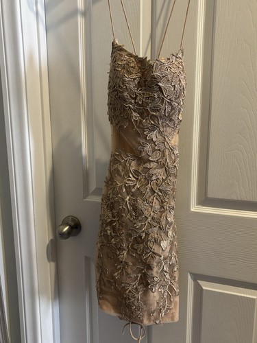 Sherri hill beige - hill, beige/gold